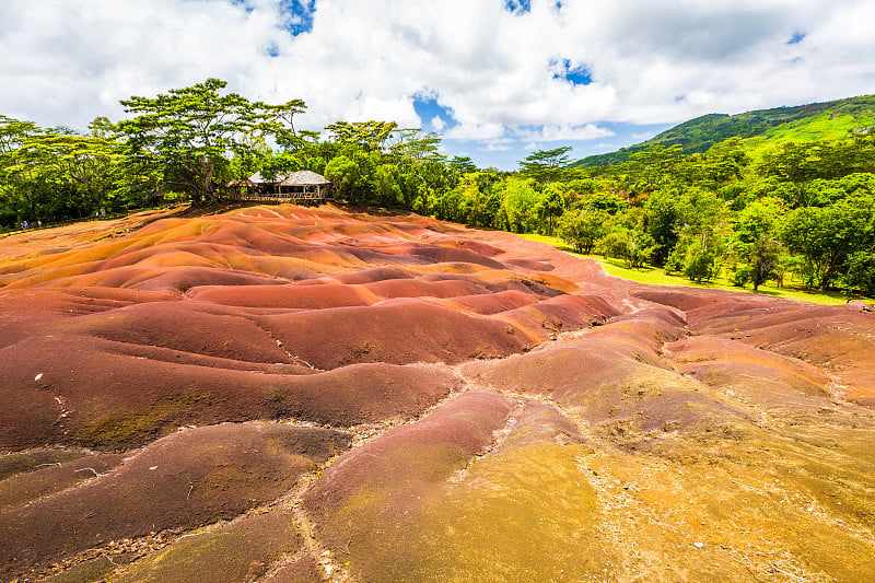 七色土，chamarel，毛里求斯岛，印度洋