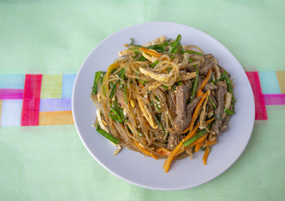 韩国食品Japchae