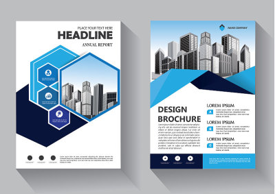 Brochure design, cover modern layout, annual repor