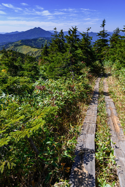 上狭武山和横竹山的山路