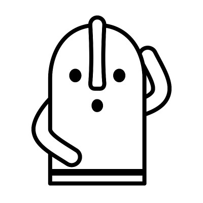 哈尼瓦(空心泥塑)孤立的矢量插图。