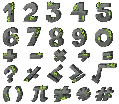 数字和符号的字体设计