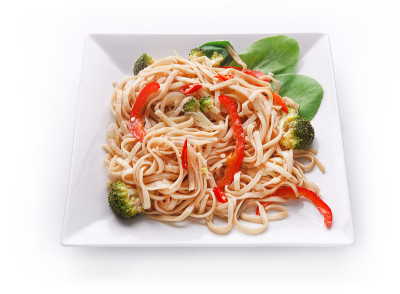 菜炒面条东方式，孤立