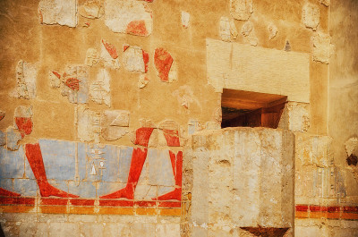 埃及。卢克索。Deir el-Bahari (Deir el-Bahri)。哈特谢普苏特的太平间神殿