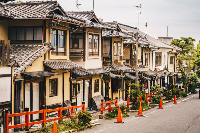 日本东山地区的京都传统房屋