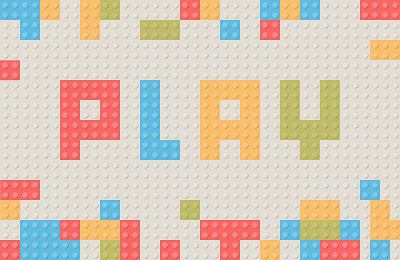 Plastic construction block background. Children to