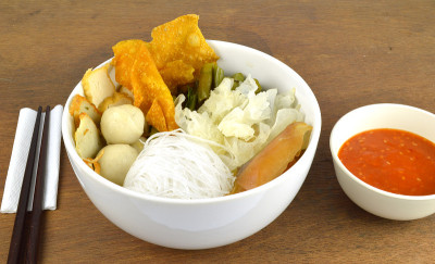 苏琪餐。亚洲食物的风格。