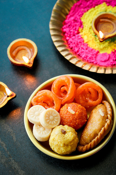 排灯节甜品jalebi Jhangiri Imarti zalabia jndian甜甜品mitha