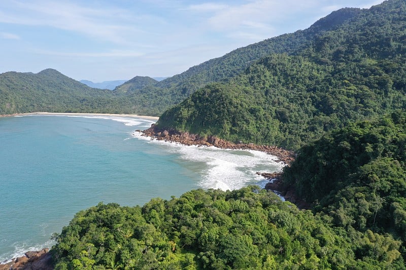 Ubatuba州的海滩水图片São Paulo