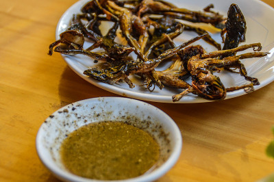 柬埔寨食物炸蛙