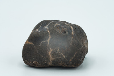 Chondrite Meteorite isolated, a piece of rock form