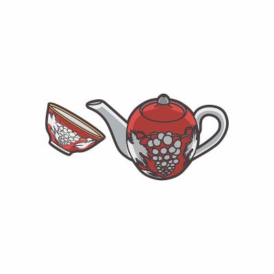 传统的茶。亚洲中部。
