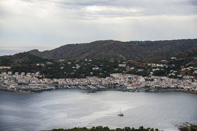 加泰罗尼亚Alt Emporda的El Port de la Selva景观