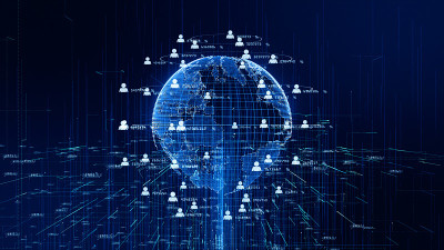 Technology Network Data Connection, Digital Data N