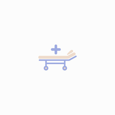 stretcher bed icon flat vector symbol design trend