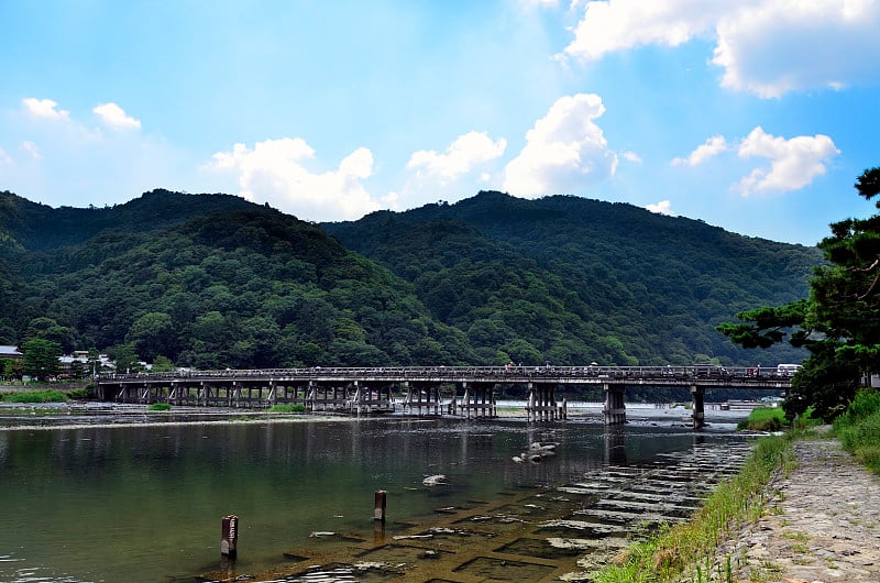 日本京都渡月桥