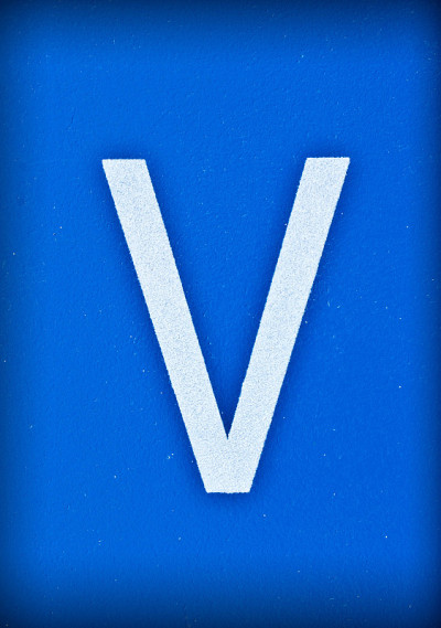 字母表中的V字母。