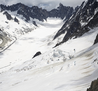从Aiguille des grandes Montets (argentiere,Chamonix