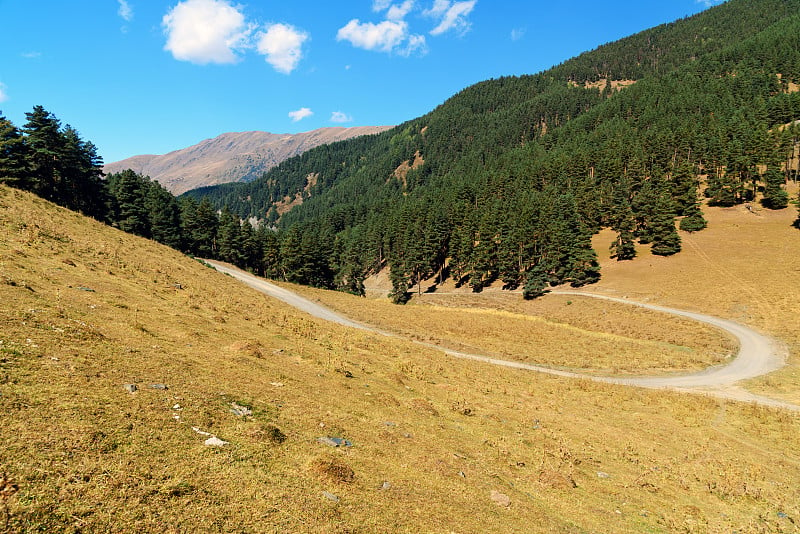 图舍地自然保护区的山景。乔治亚州