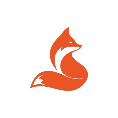 福克斯图标图标，矢量设计模板
