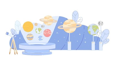 天文馆与太阳系投影望远镜