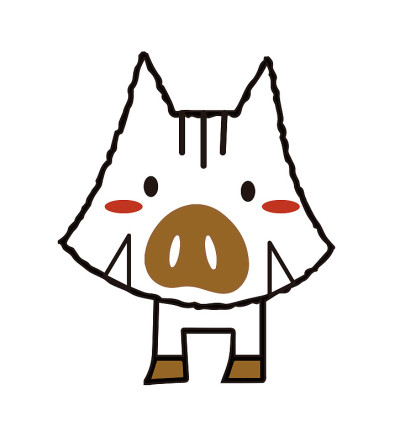 野猪角色插画