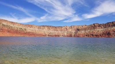 火焰山水库沙漠沉积地层
