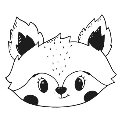 手绘狐狸为托儿所装饰