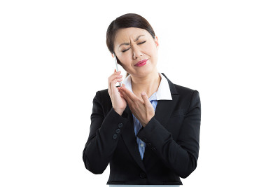 女商人和智能手机