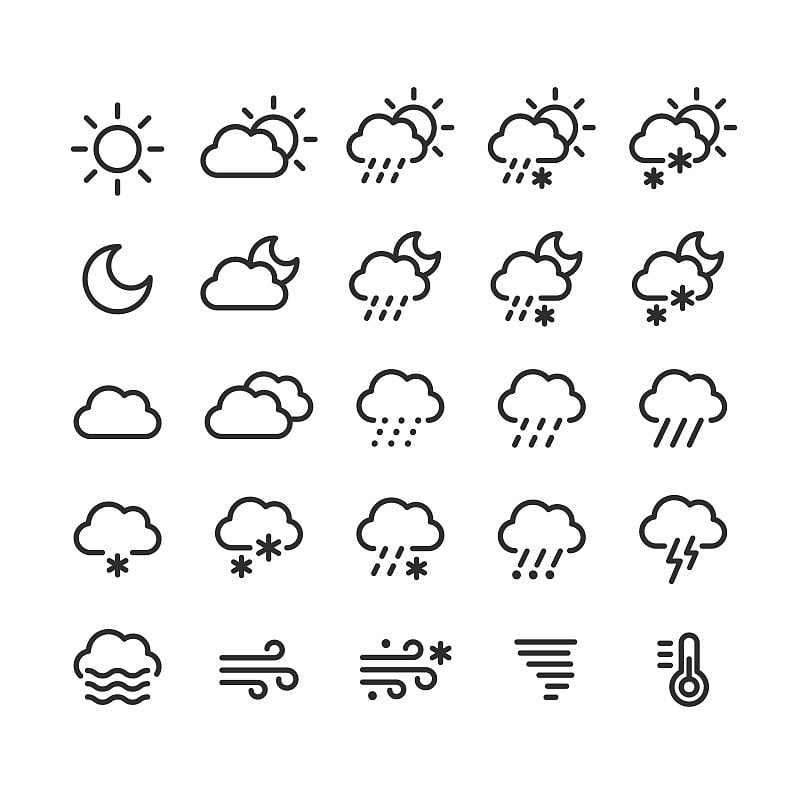 天气预报图标套装