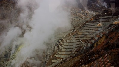 箱根大浪谷的硫酸火山