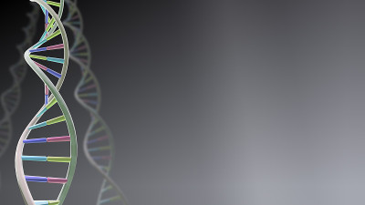 DNA链螺旋基因组医学科学3D插图背景