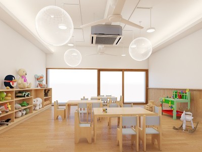 幼儿园室内班三维效果图