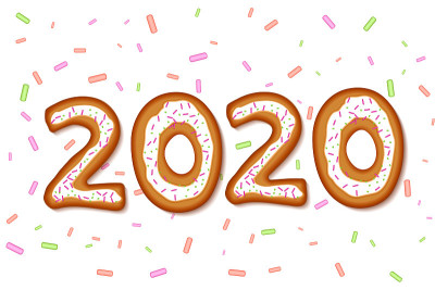 姜饼形状的2020碑文