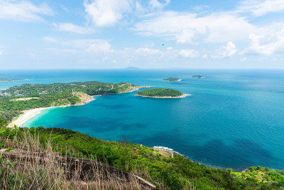 风景海景岬在普吉市泰国。