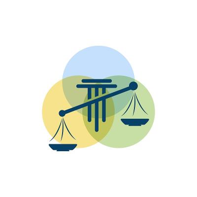 正义律师事务所图标模板向量