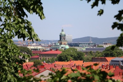 哥德堡大教堂从Risåsberget，瑞典