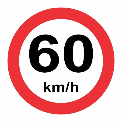 限速交通标志60号