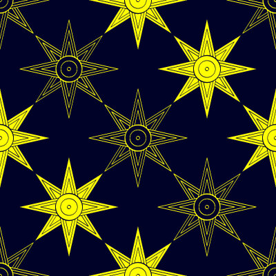 Seamless vector pattern with ancient Sumerian symb