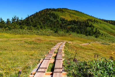 Aizukomagatake山和山路