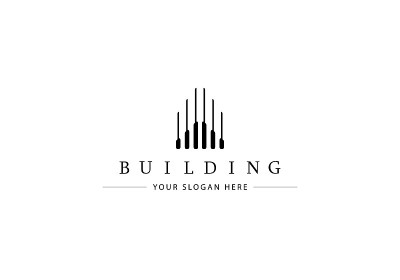 建筑与施工标志设计。