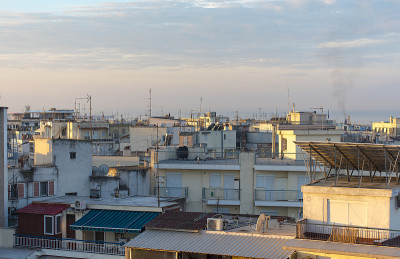 希腊塞萨洛尼基的典型建筑，塞萨洛尼基的公寓