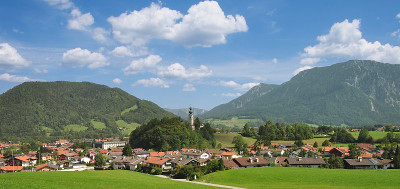 村Ruhpolding Chiemgau,巴伐利亚,德国
