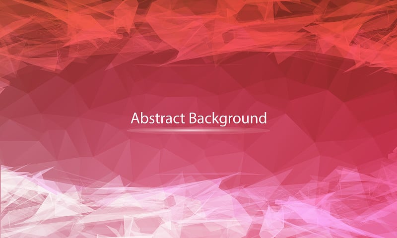 Abstract Red polygonal surface background. Low pol