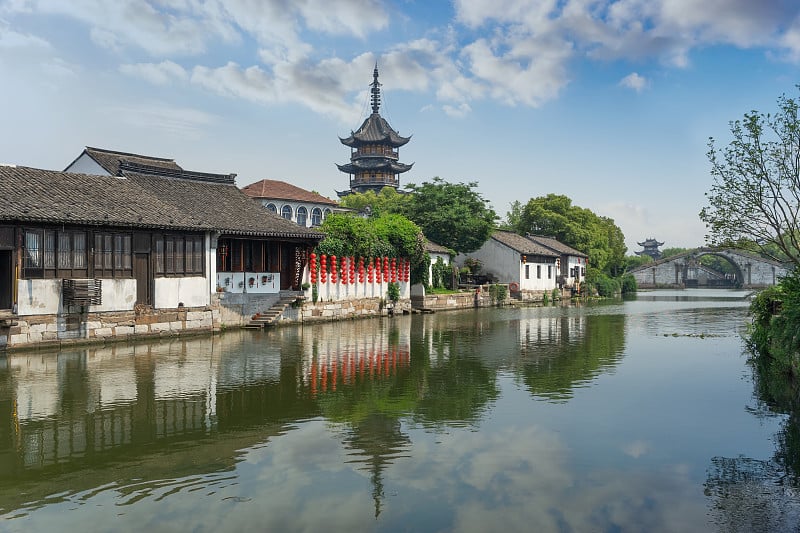 中国江南古镇的风景