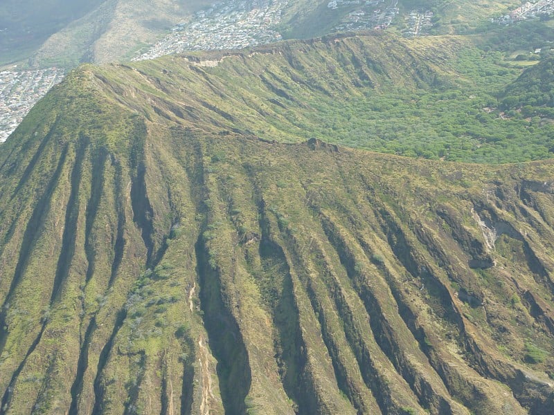 美国夏威夷瓦胡岛鸟瞰图