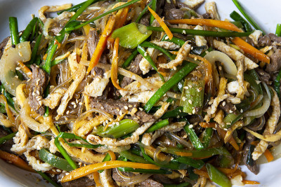 韩国食品Japchae
