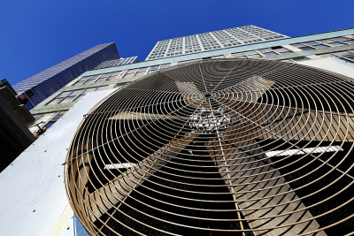 城市HVAC空调室外机纽约曼哈顿