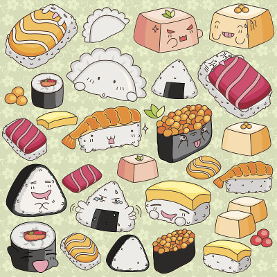 卡哇伊日本料理剪辑艺术