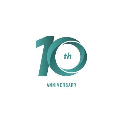 10 Year Anniversary Vector Template Design Illustr